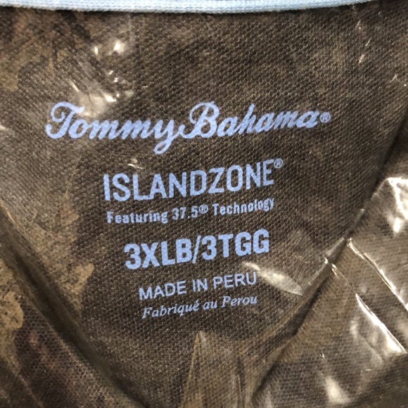 Tommy Bahama Big & Tall Tropicool Seas Button IslandZone® Knit Camp Shirt (new) - Picture 6 of 8